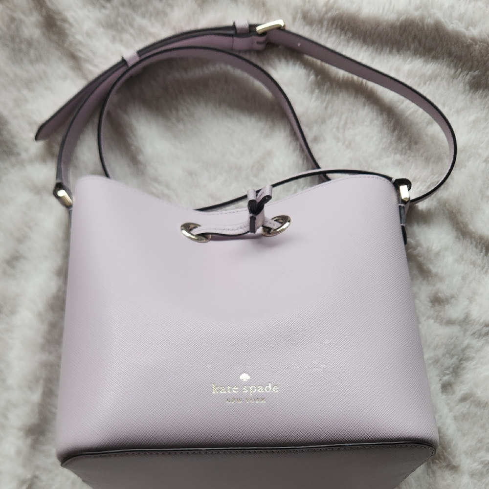 Kate Spade Purple Shoulder Bag with Structured Design